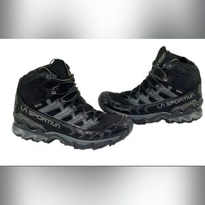 Men's sz 8 M La Sportiva Ultra Raptor II Mid GTX Black Hiking Boots Gortex